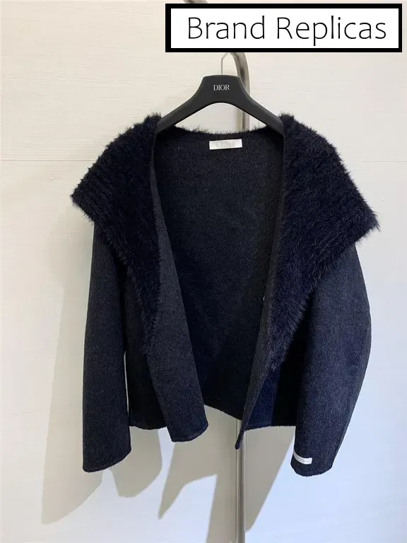 Chloé Navy collar wool coat